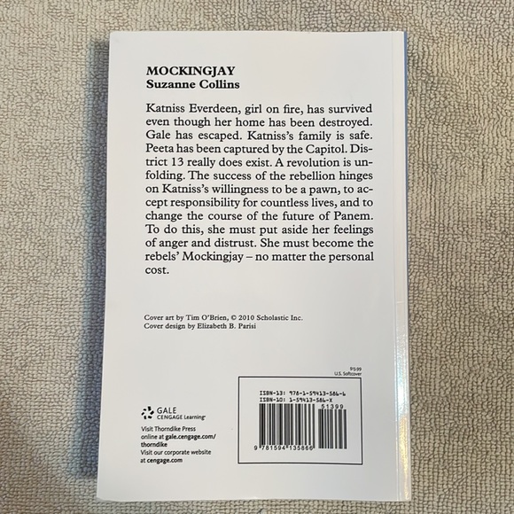 🌈2/$8  Mockingjay #3 in The Hunger Games Series/LARGE PRINT EDITION - Picture 2 of 12